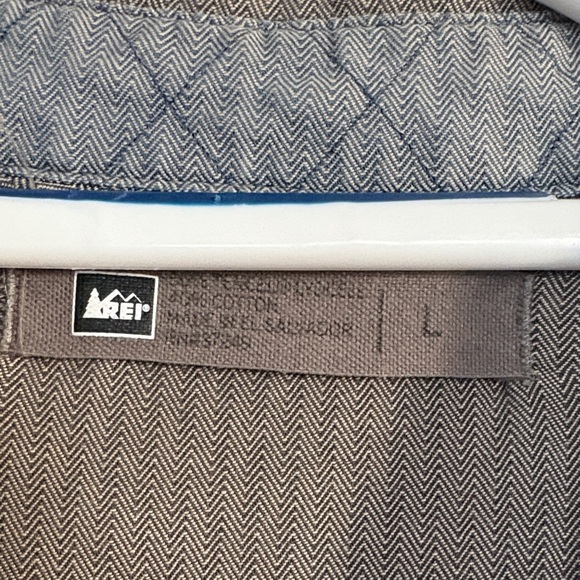 Men's Gray REI Button-Up‎ Jacket - Picture 2 of 5